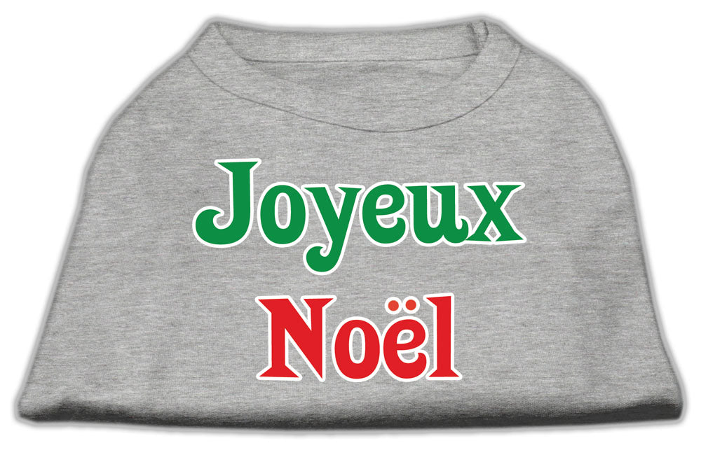 Joyeux Noel Screen Print Shirts Grey Xl