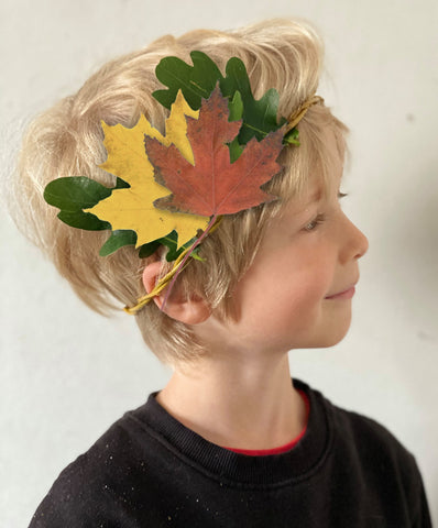 tender leaf toys blog autumn walks and leaf crowns craft ideas for kids