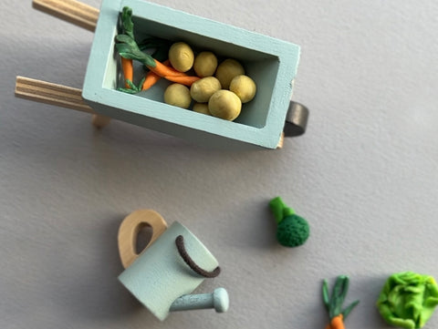 crafting polymer clay vegetables