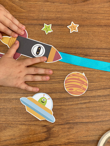 space race printable craft activity