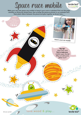 space race printable