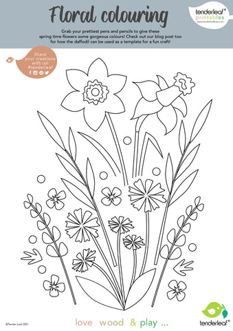 free printable spring flowers