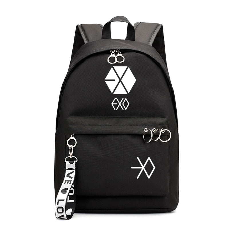 ATEEZ Korean Kpop Backpack Fellowship Break The Wall Rucksack Children  School Bags for Teenager Harajuku Laptop School Backpacks 