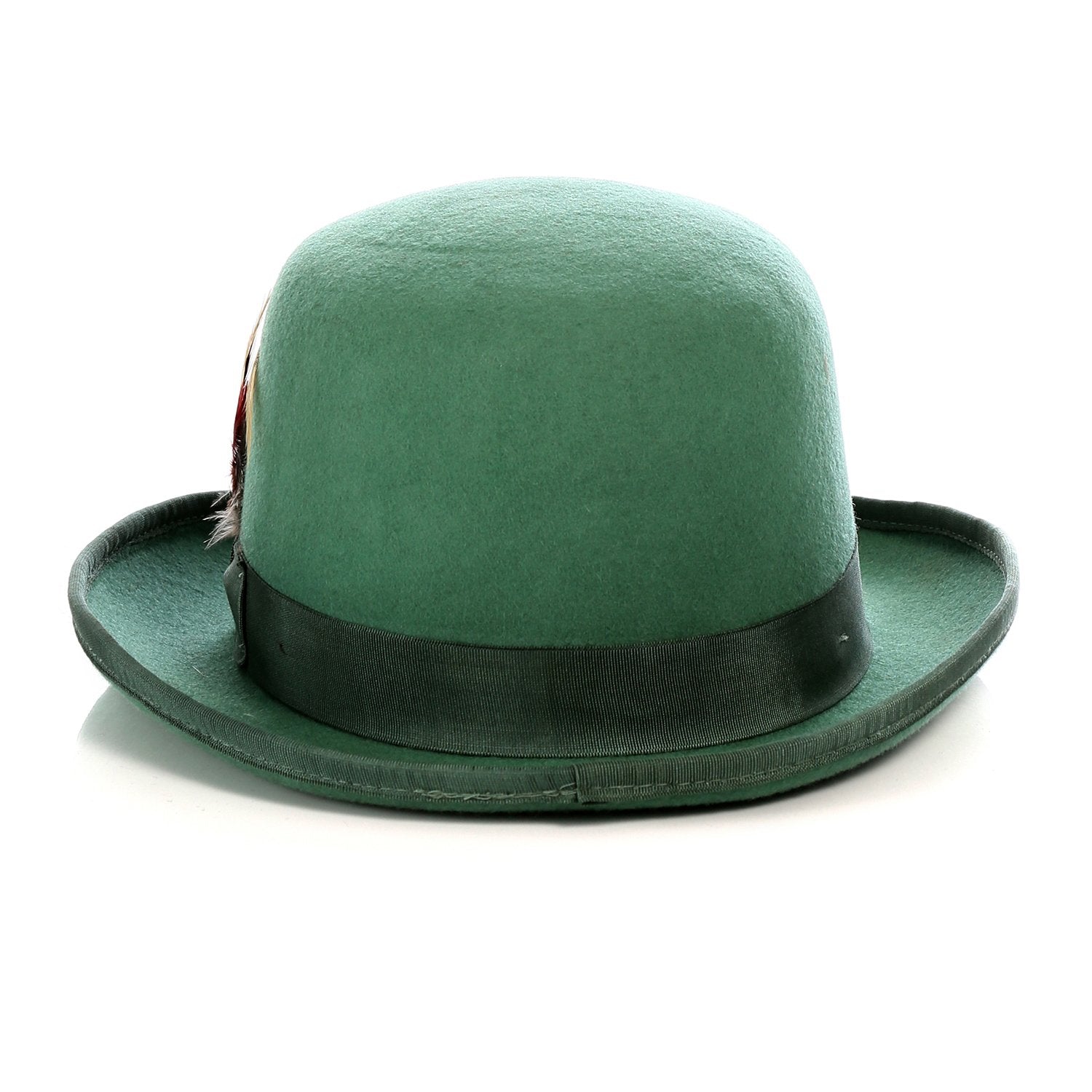 green bowler hat