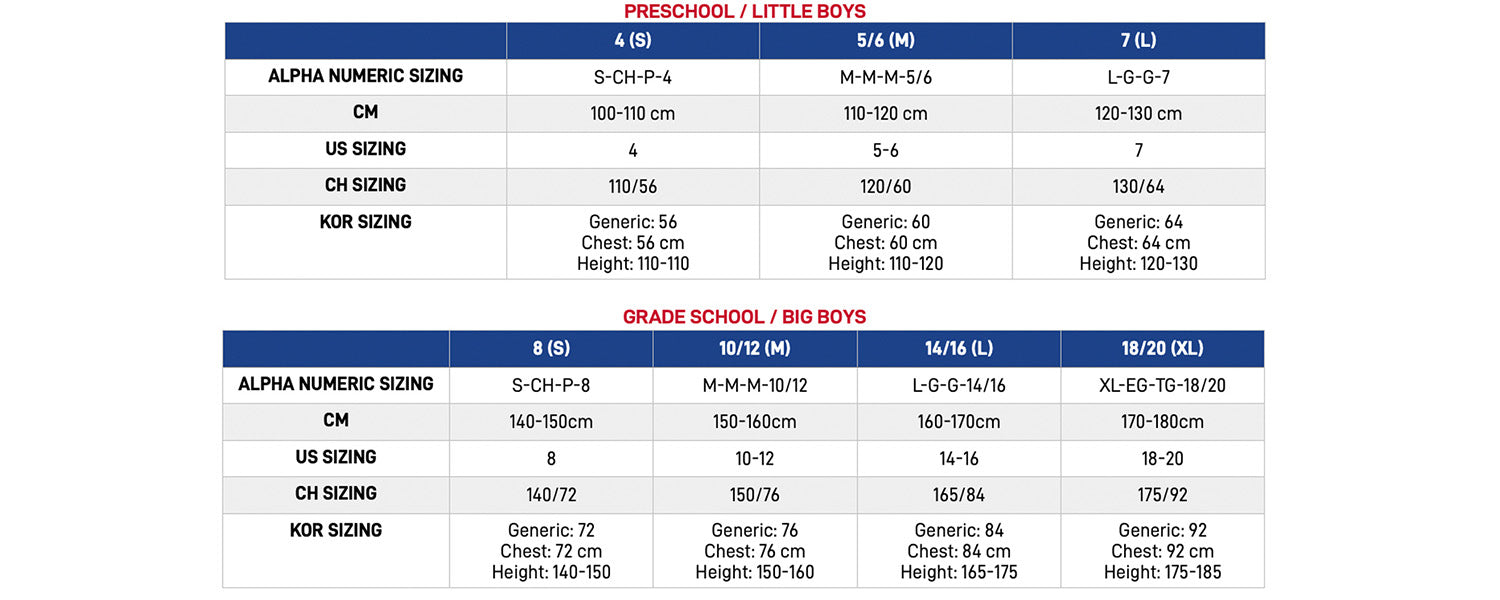 nike preschool jersey size chart