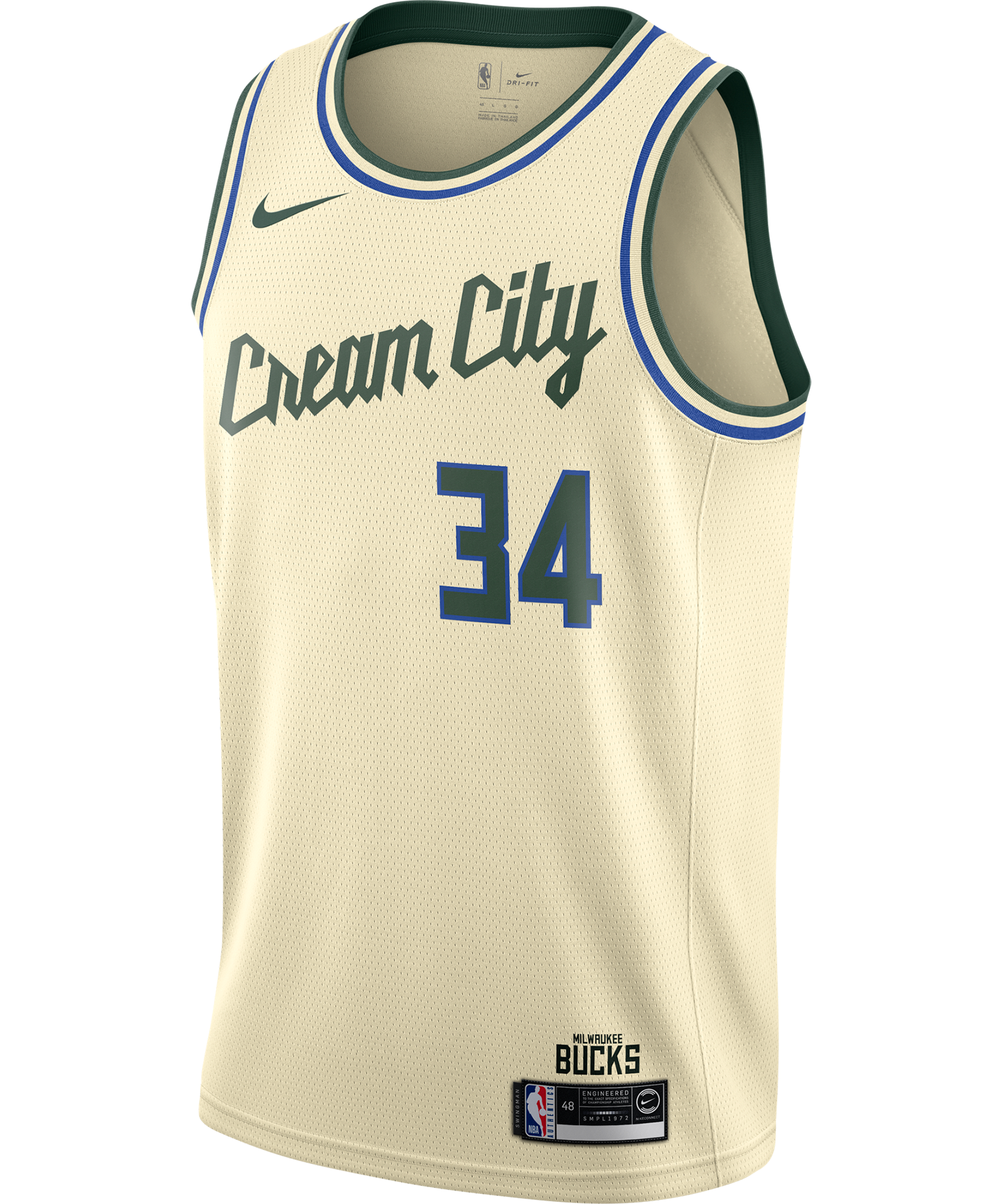 giannis antetokounmpo cream city jersey