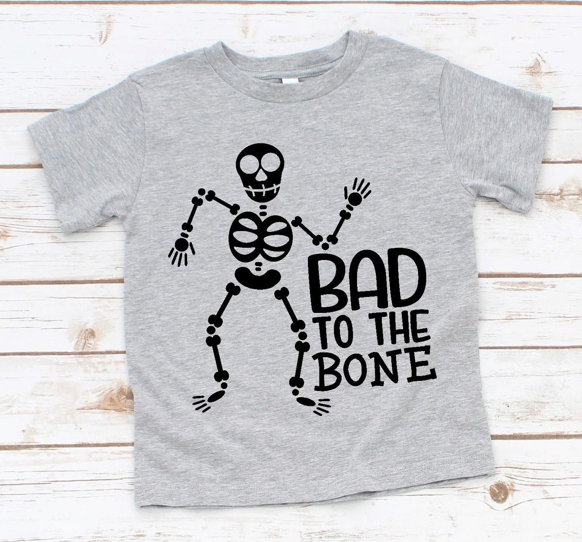 Skeleton Bad to the Bone Halloween Screen Print Transfer Youth - RTS ...
