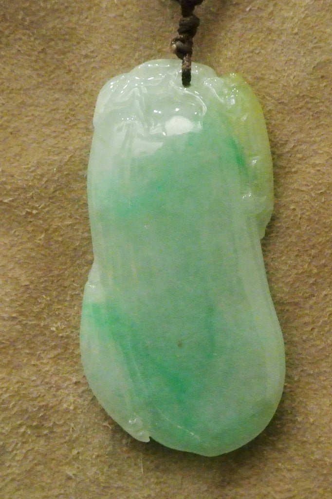 jade bean pendant