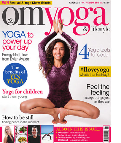 OM YOGA MAGAZINE COVER PAGE