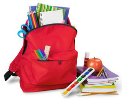 School Bag with Copies and other accessories