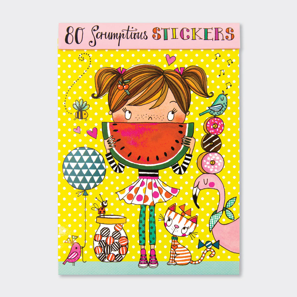 Moedig Acrobatiek Piraat Stickerboek Meisje met watermeloen – JournalnStuff