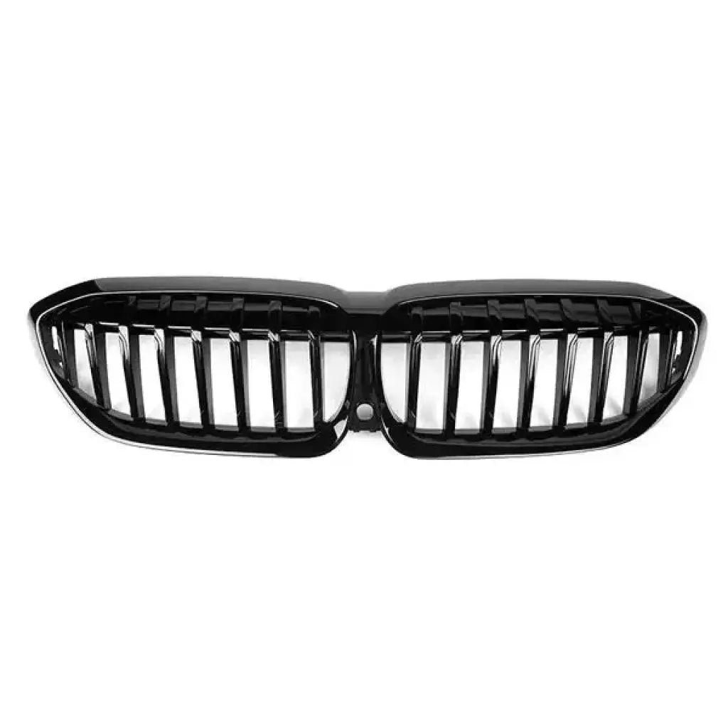 Gloss Black Single Slat Front Grilles - BMW G20 / G28 3 Series