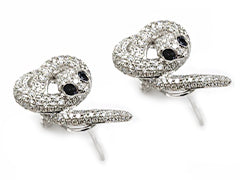 Michael Christoff designer snake earrings