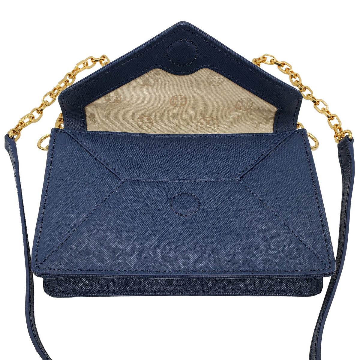 TORY BURCH Envelope Crossbody Convertible Clutch - Blue New w/out Tags– Wag  N' Purr Shop