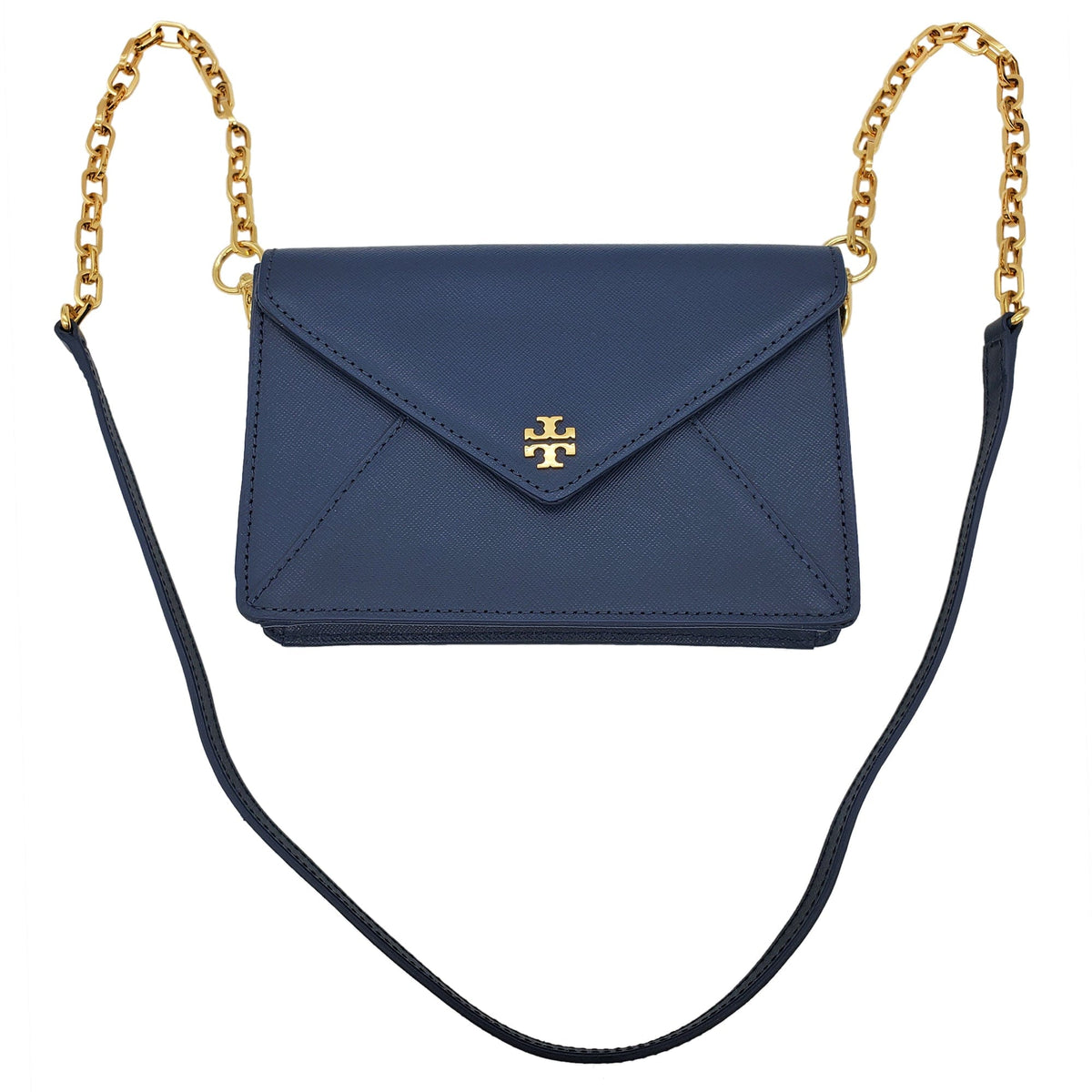 TORY BURCH Envelope Crossbody Convertible Clutch - Blue New w/out Tags– Wag  N' Purr Shop