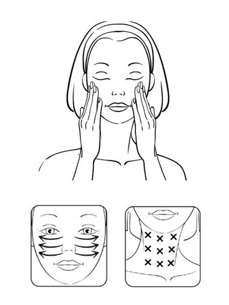 gestes massage visage