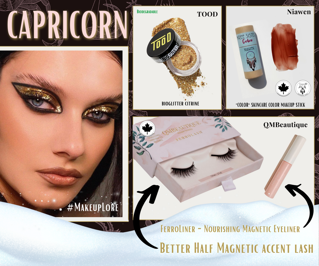 Capricorn Makeup Look with False Magnetic Makeup
