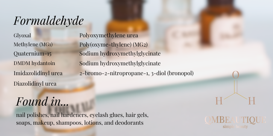 formaldehyde in makeup and toxic beauty