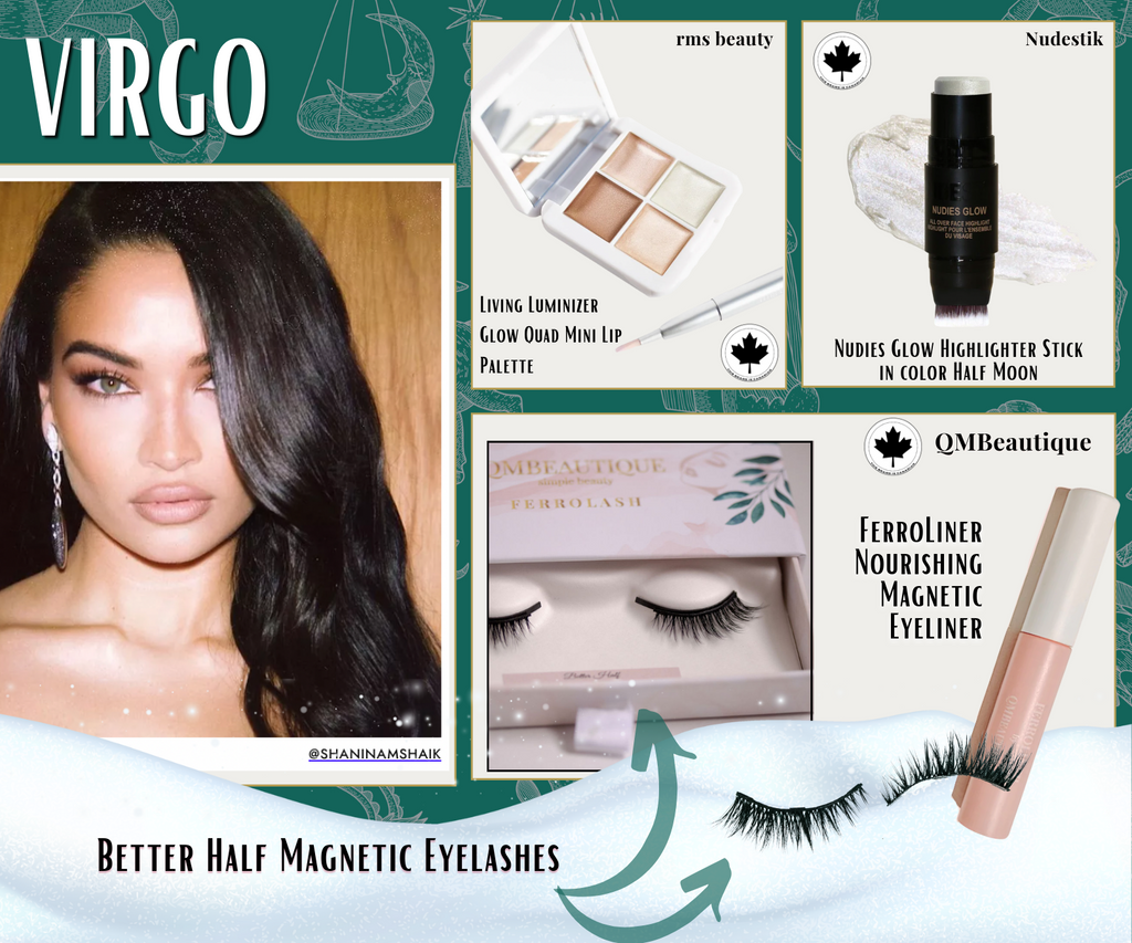 False Eyelashes for Virgo Inspired Makeup Look