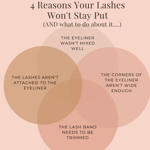 FOUR Reasons Your Lashes Won't Stay Put (and what to do about it)