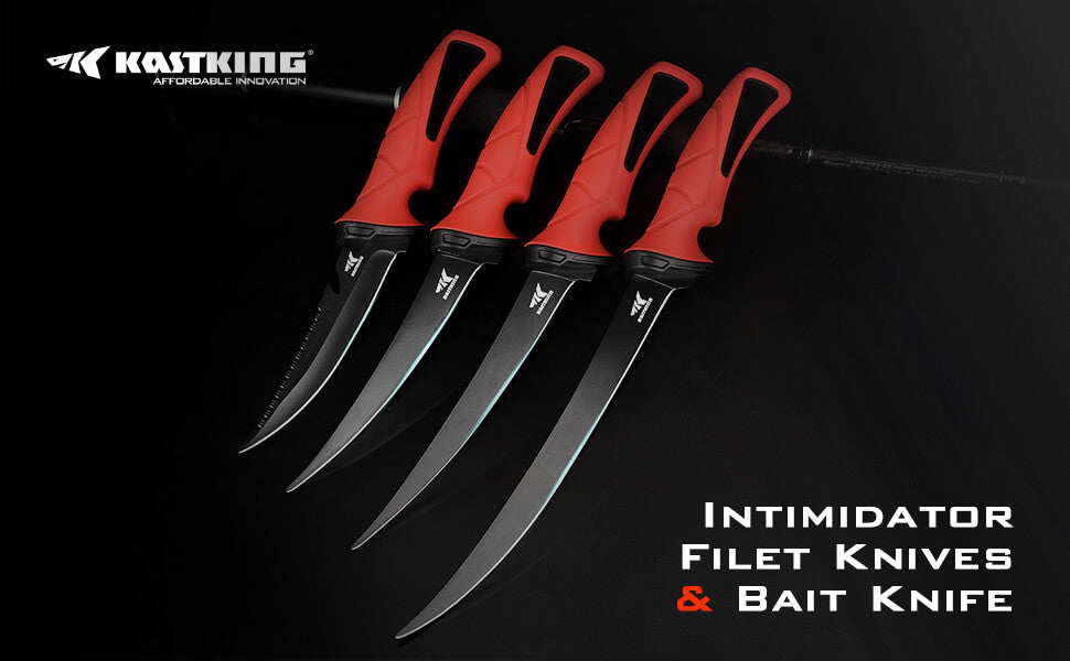 KastKing Intimidator Bait Knife and Fillet Knives with Sharpening Stee