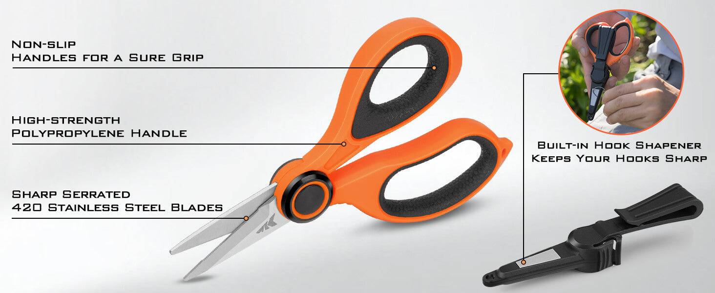 KastKing Patented Radius Fishing Scissors