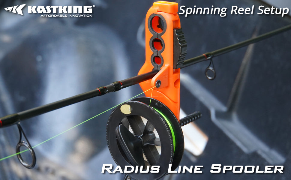 KastKing Radius Line Spooler Compact Durable ABS Fishing Line Spooling Tool  for Spinning Reels and Casting Reels Line