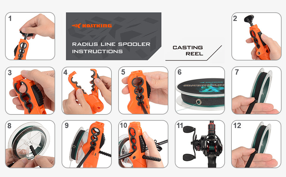 KastKing Radius Line Spooler - Orange