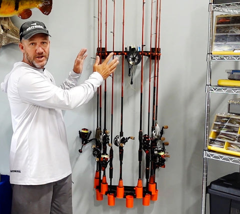 KastKing v10ls rod rack and spooling station with Brent Chapman