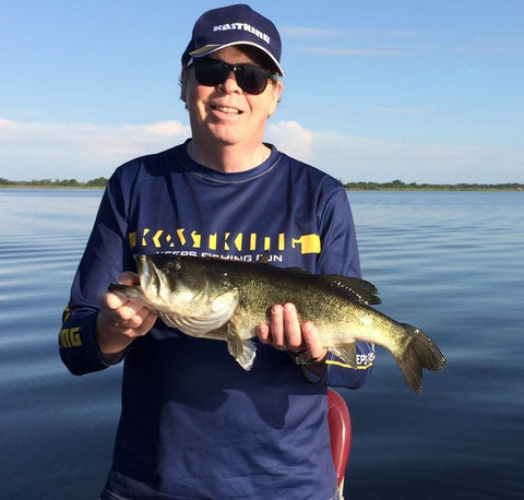 8 lb 8 oz bass fishing good luck in Florida kastking