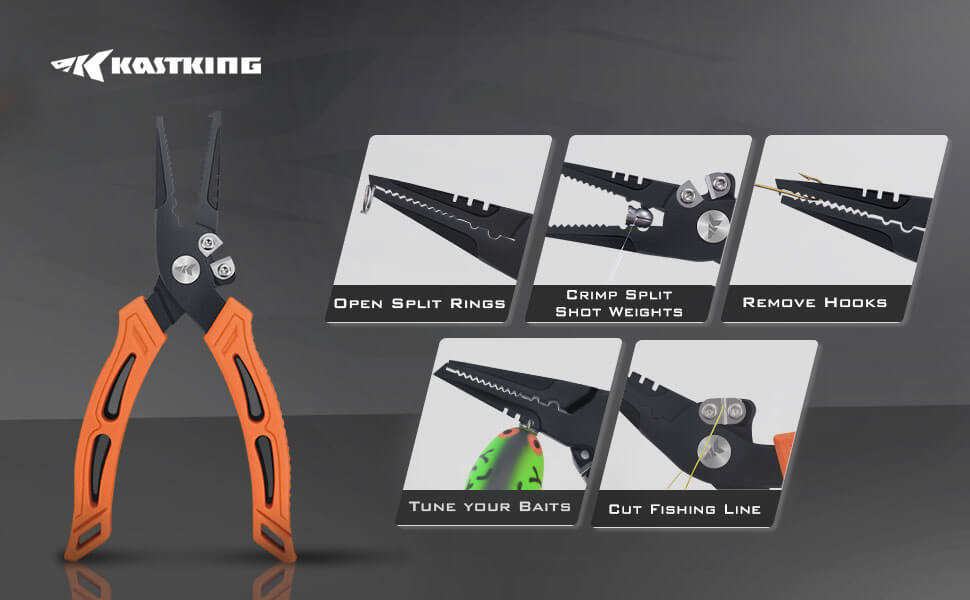 KastKing Fishing Pliers with Fish Lip Gripper