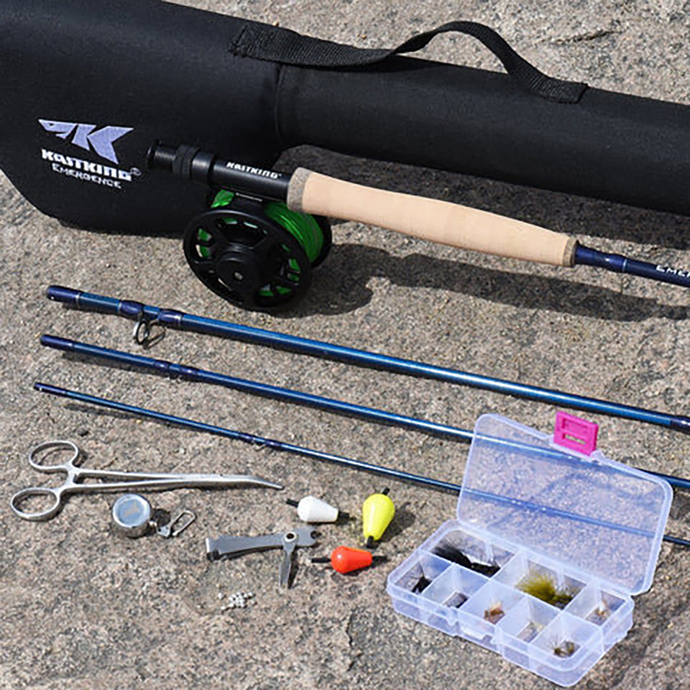 The KastKing Emergence combo in a 5 weight makes the perfect bluegill fishing gear