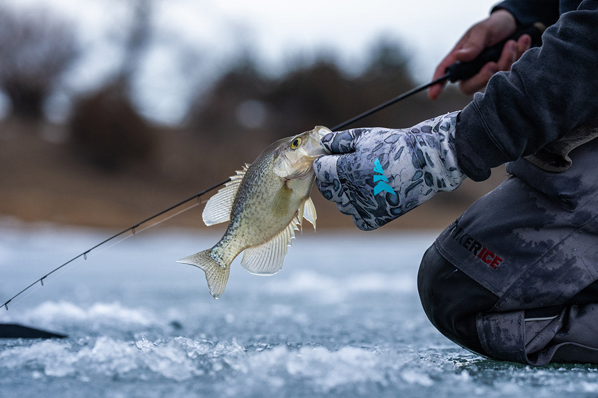 A good quality reel and smooth drag are critical while ice fishing.