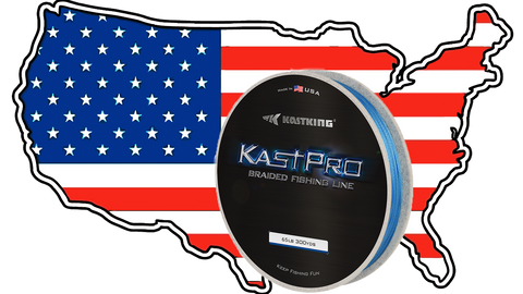 KastKing KastPro braided fishing line made i the USA