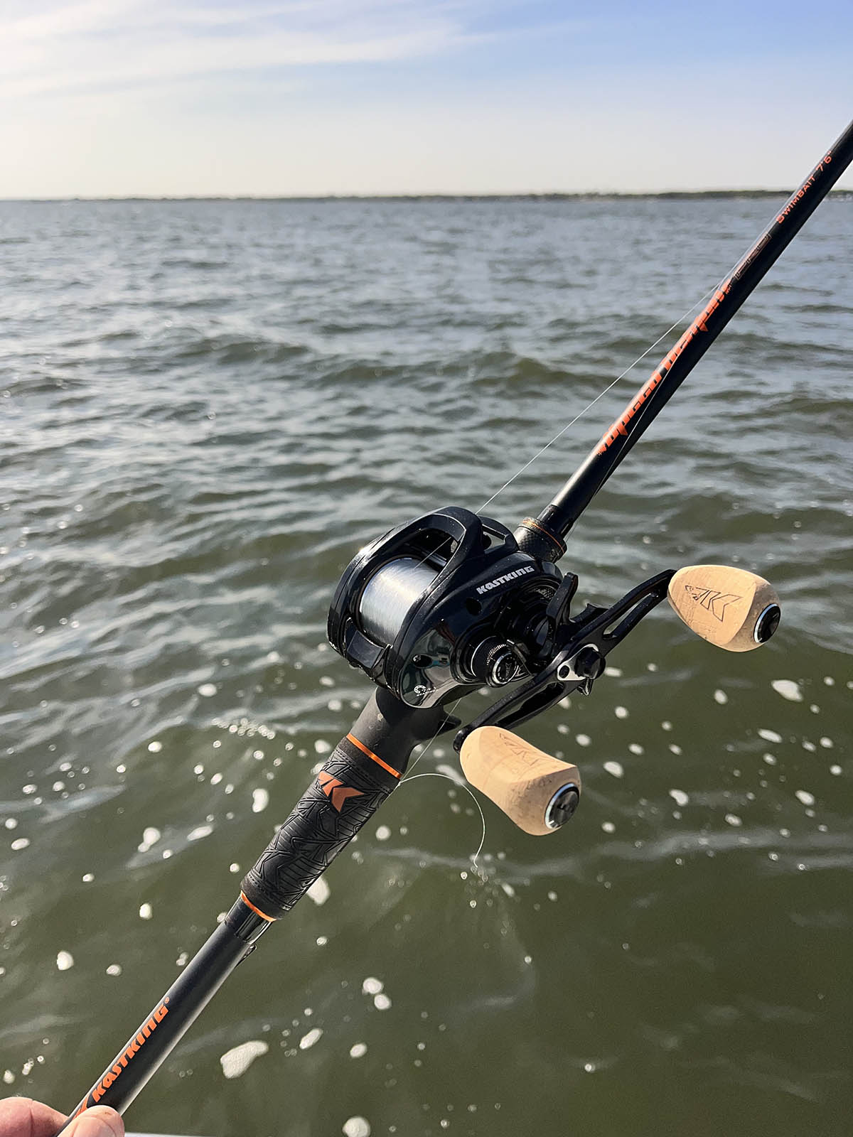 With its large capacity spool, the Megatron is another solid option for jigging freshwater. 