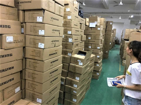 KastKing products at warehouse ready for shipping.