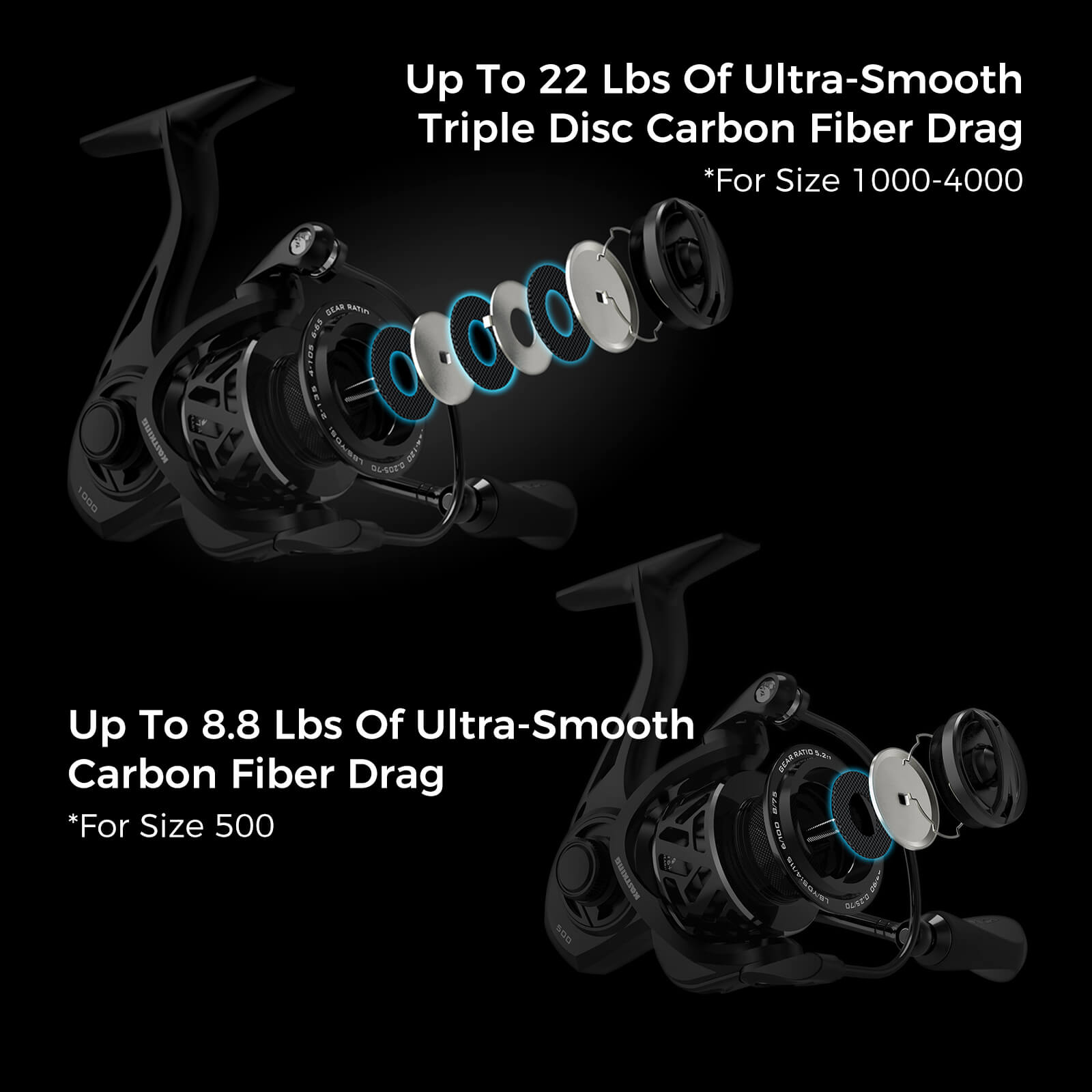 Carbon X Spinning Reel Ultralight Fishing Reels