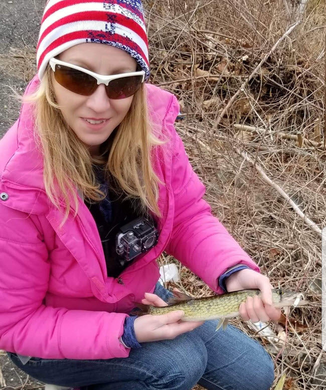 winter fishing for pickerel