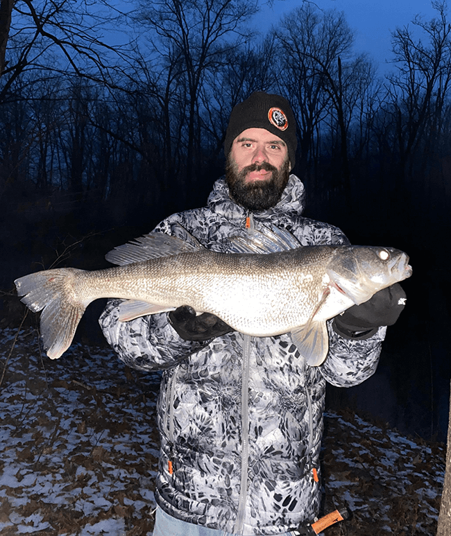 large winter walleye