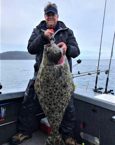 Halibut caught of KastKing KONG fishing rod. 