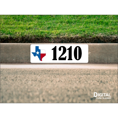 State of Texas Curb Number