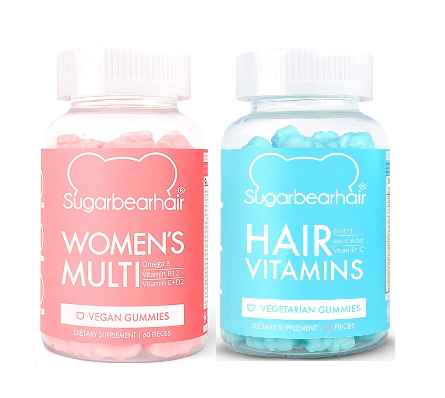 Biotin Skin and Hair Vitamin Gummies  30 Veg Gummies  Strawberry Flavour