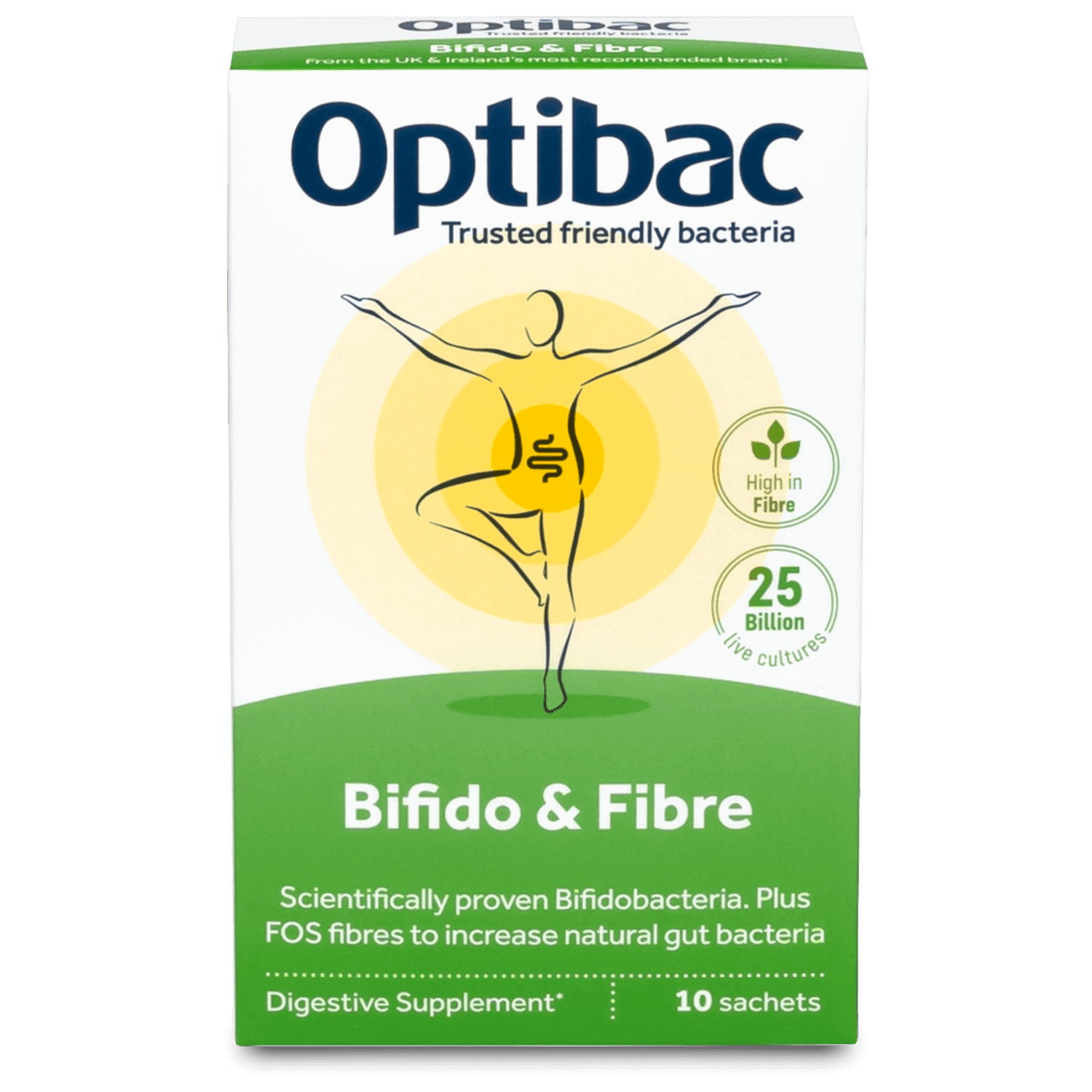 Optibac Probiotics Bifido & Fibre, 10 Sachets