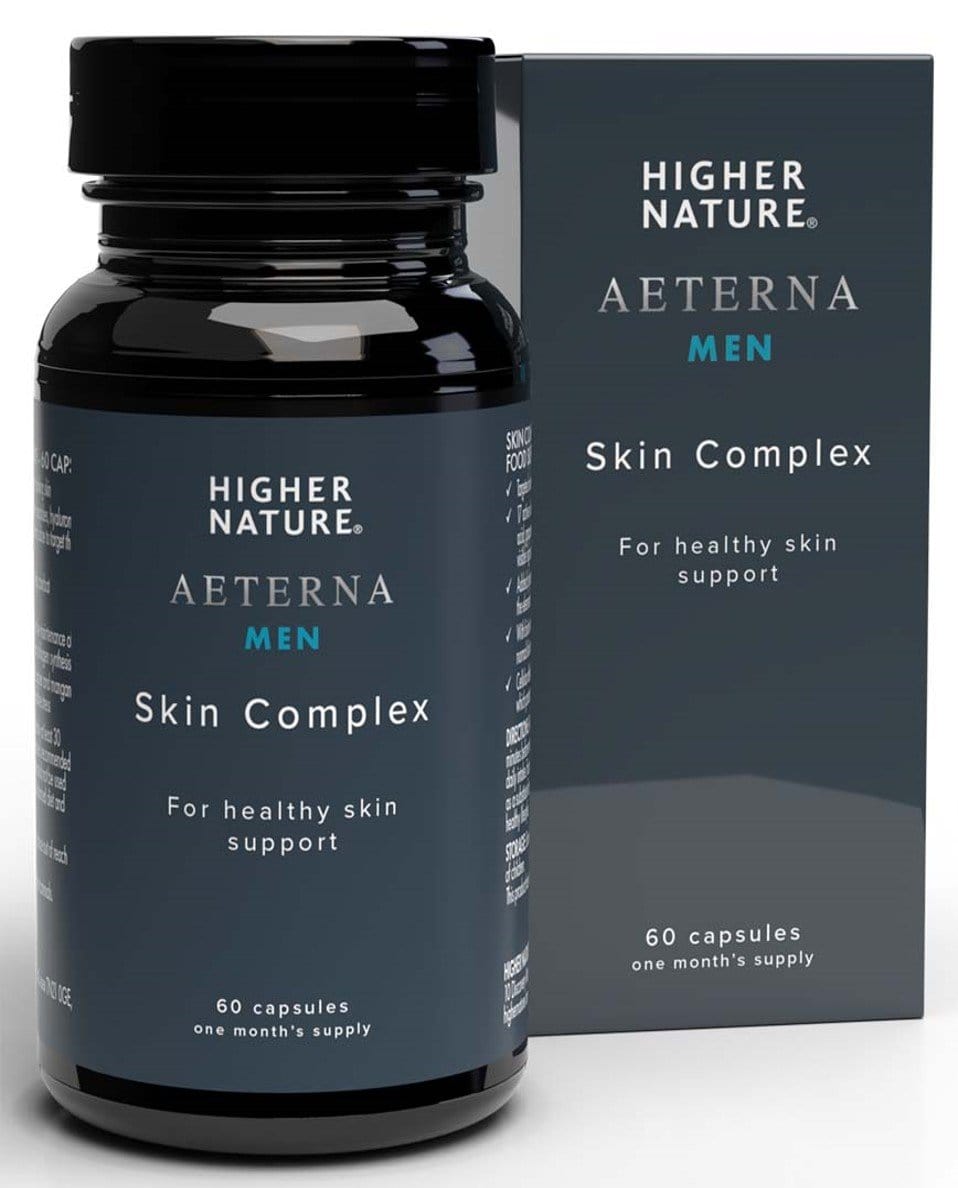 Higher Nature Aeterna Gold Mens Skin Complex, 60 Capsules 