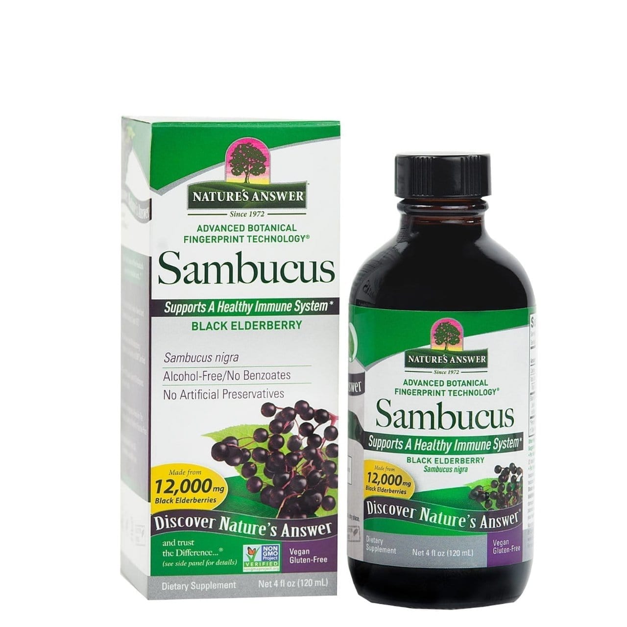 Natures Answer Sambucus Black Elderberry, 120ml