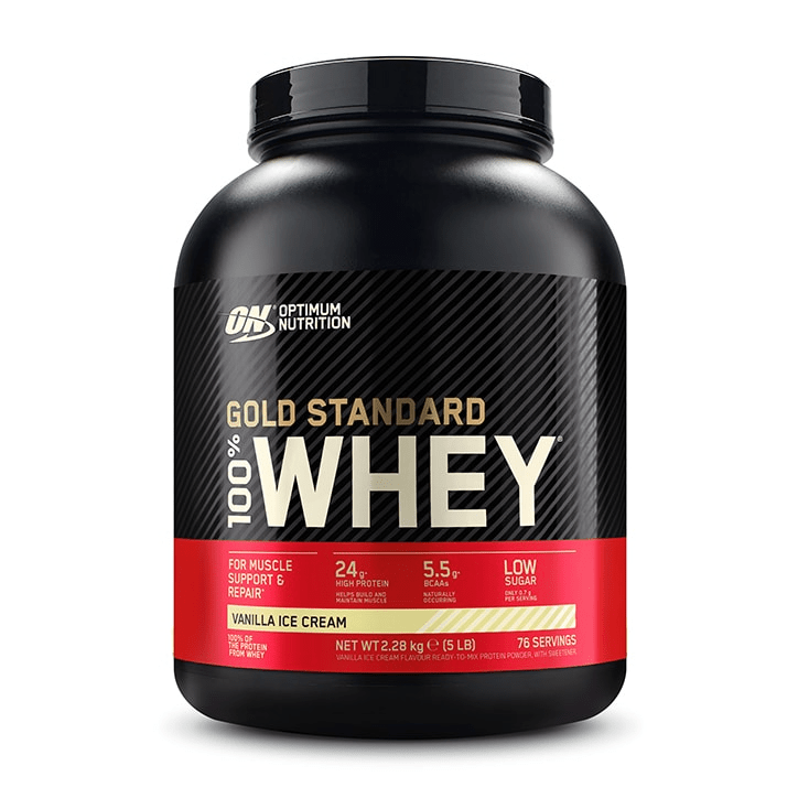 Optimum Nutrition Gold Standard 100% Whey Vanilla Ice Cream, 2.28Kg