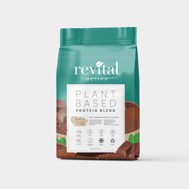 Revital Active Plant Based Protein Blend- Chocolate & Mint, 1kg