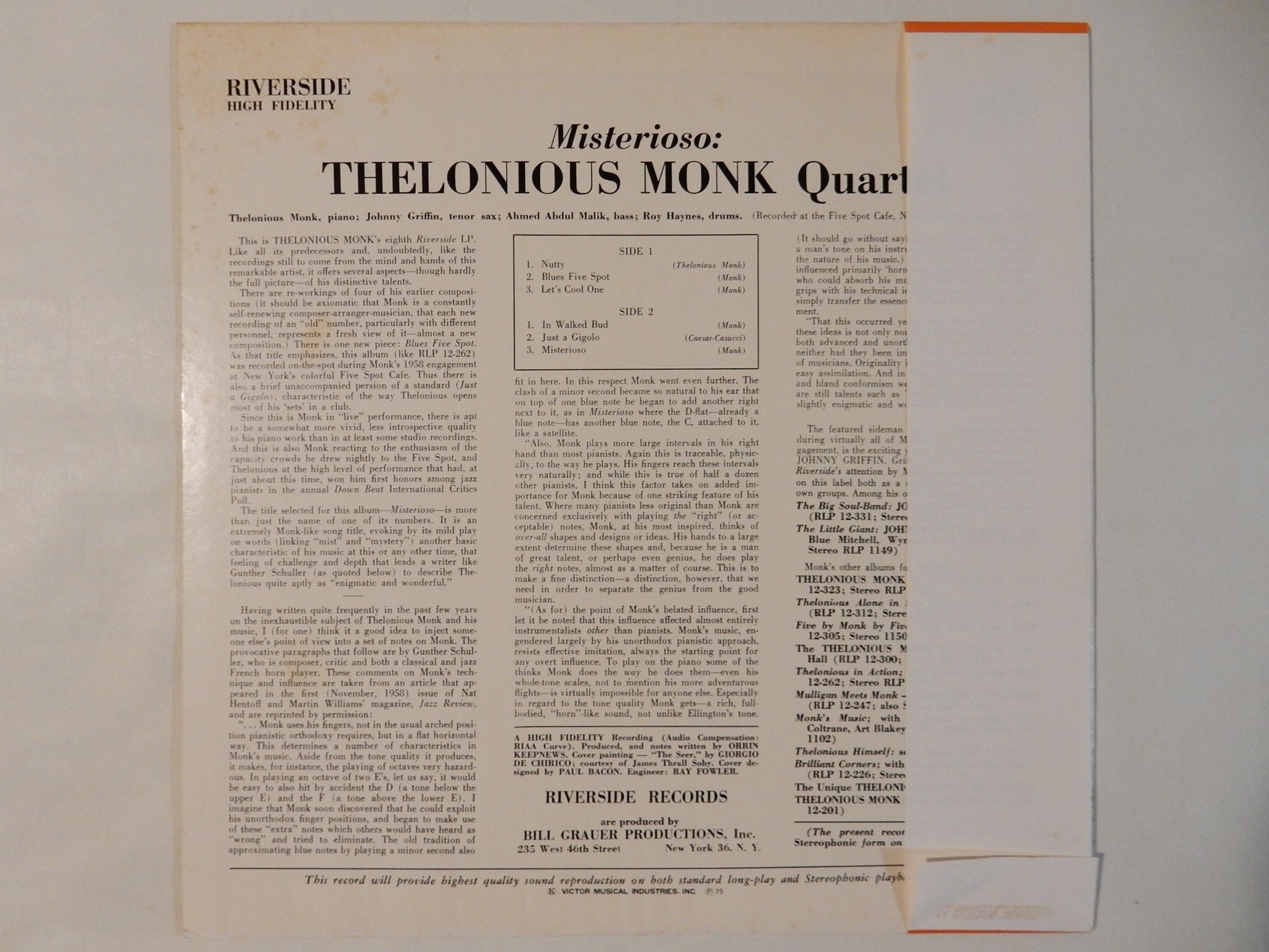 misterioso thelonious monk