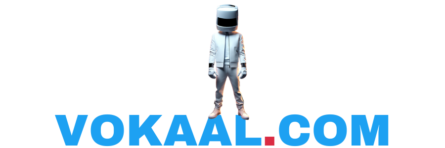 vokaal.com mascot promoting their AI powered DJ name generator
