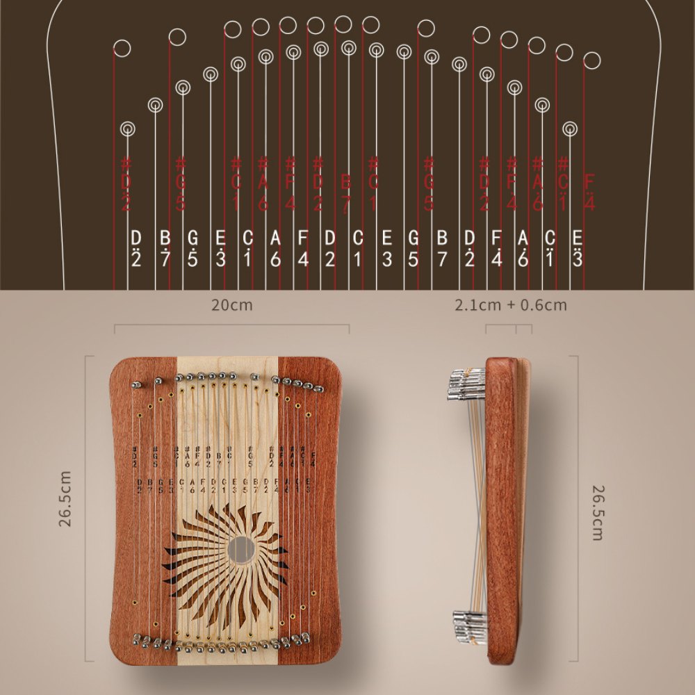 Harpika kalimba lyre harp mini harp